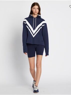 Tory Burch Sport FRENCH TERRY CHEVRON HOODIE